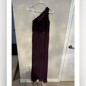 Purple evening dress